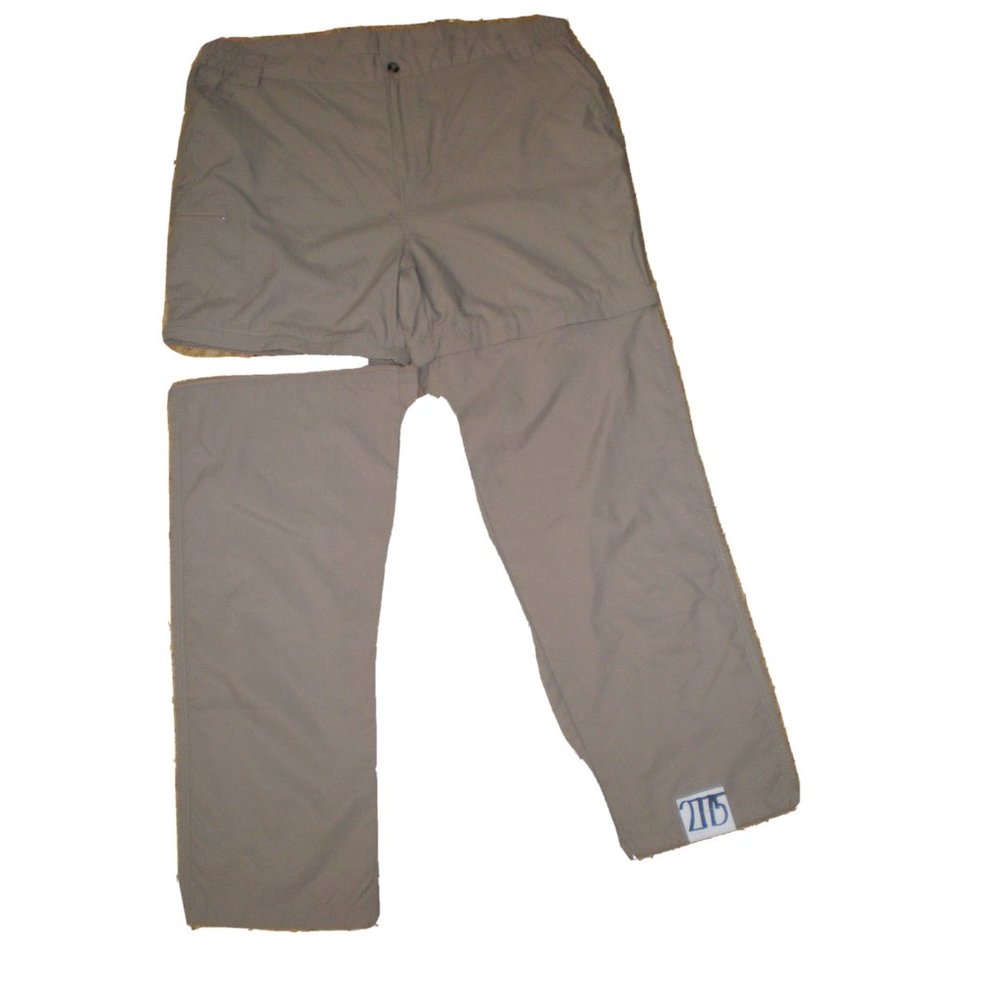 Dakota Grizzly Pants Shorts Convertible Hiking 5 Pocket Cargo Beige Mens 40 x 31